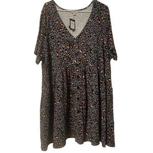 Avenue Plus Size Animal Leopard Print Tunic Size 20 NWT